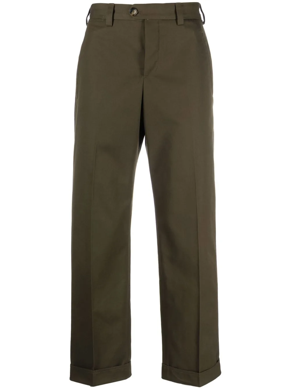 Pressed-Crease Straight-Leg Trousers by PT Torino