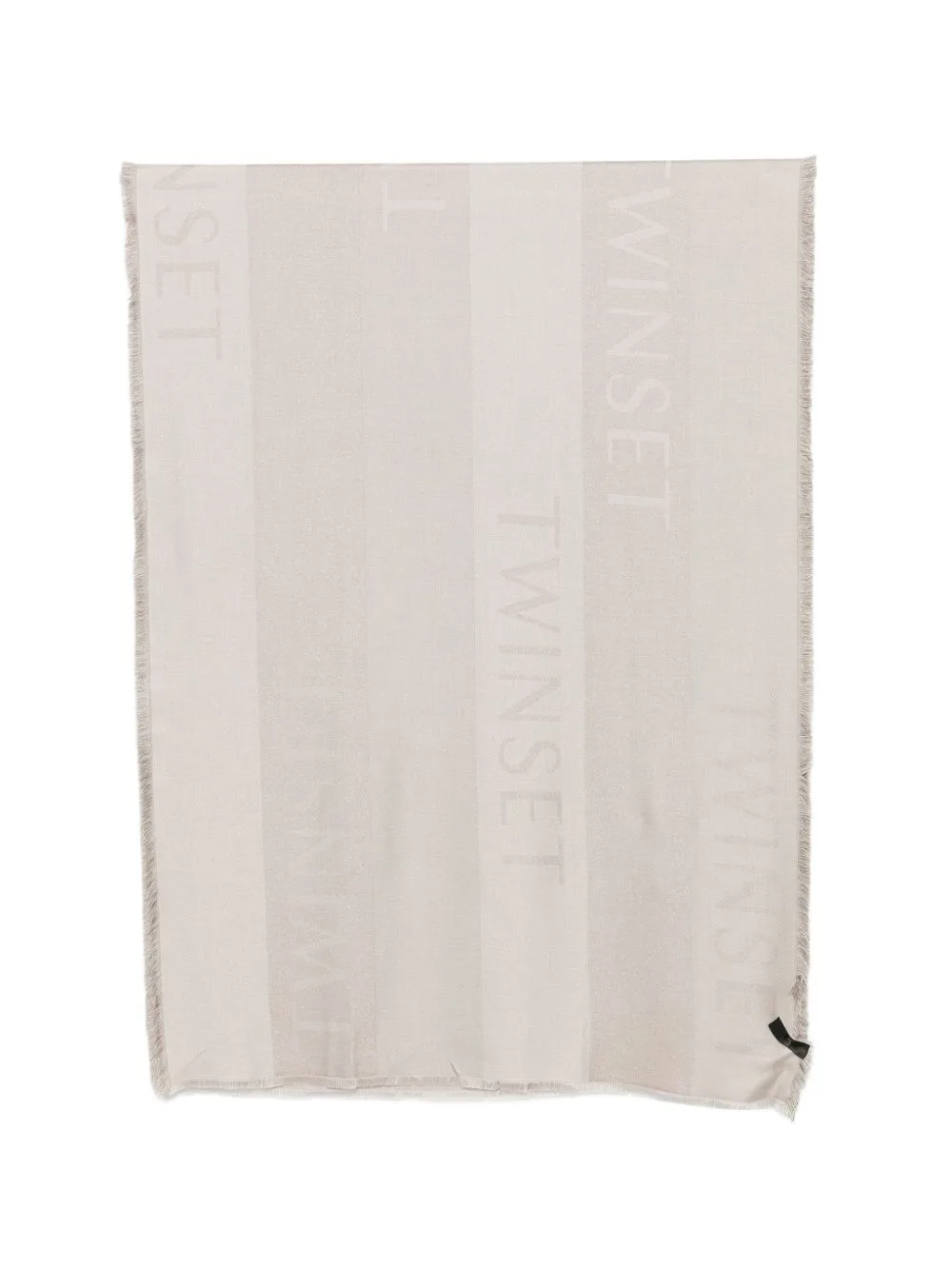 Jacquard Stole with Logo by TWINSET