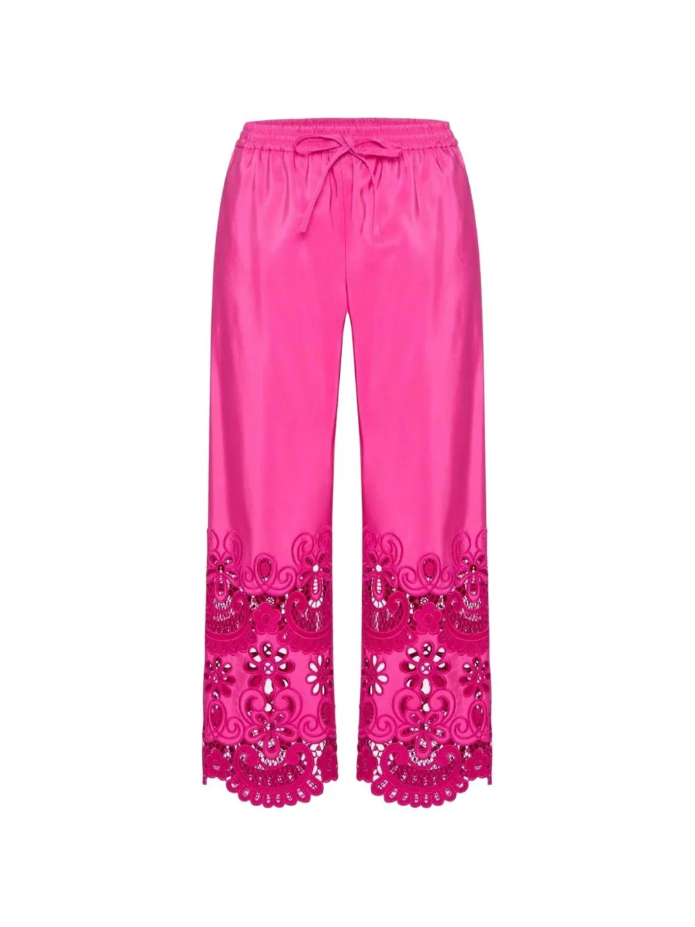 Floral Lace Trousers by Valentino Garavani
