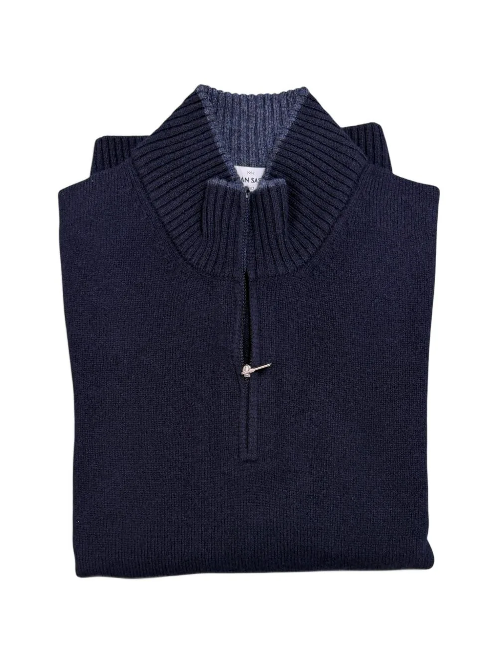 Half-Zip Knitted Sweater by Gran Sasso