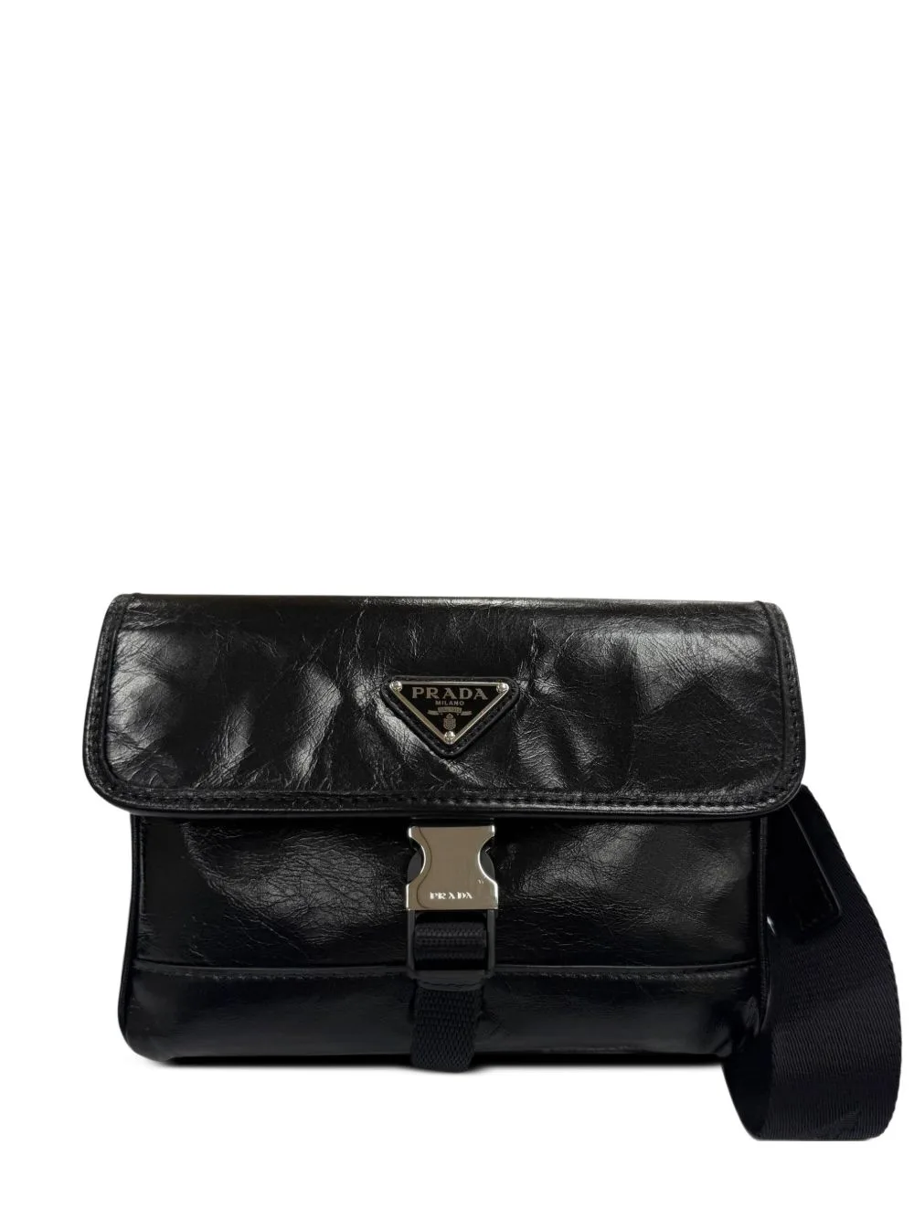 2013-2026 Soft Lux Calfskin Smartphone Case Crossbody Bag by Prada Pre-Owned