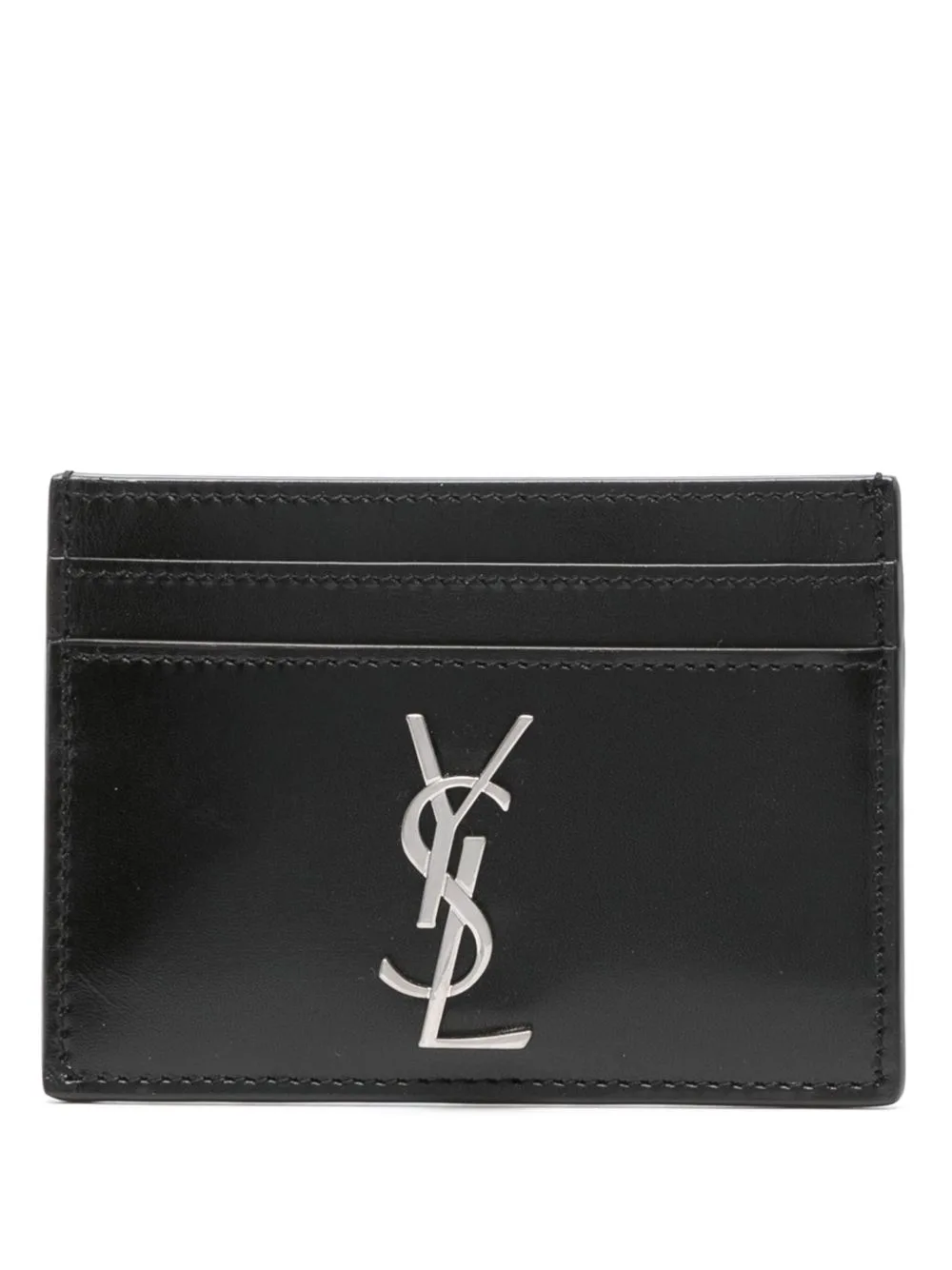 Cassandre Card Case in Smooth Leather by Saint Laurent
