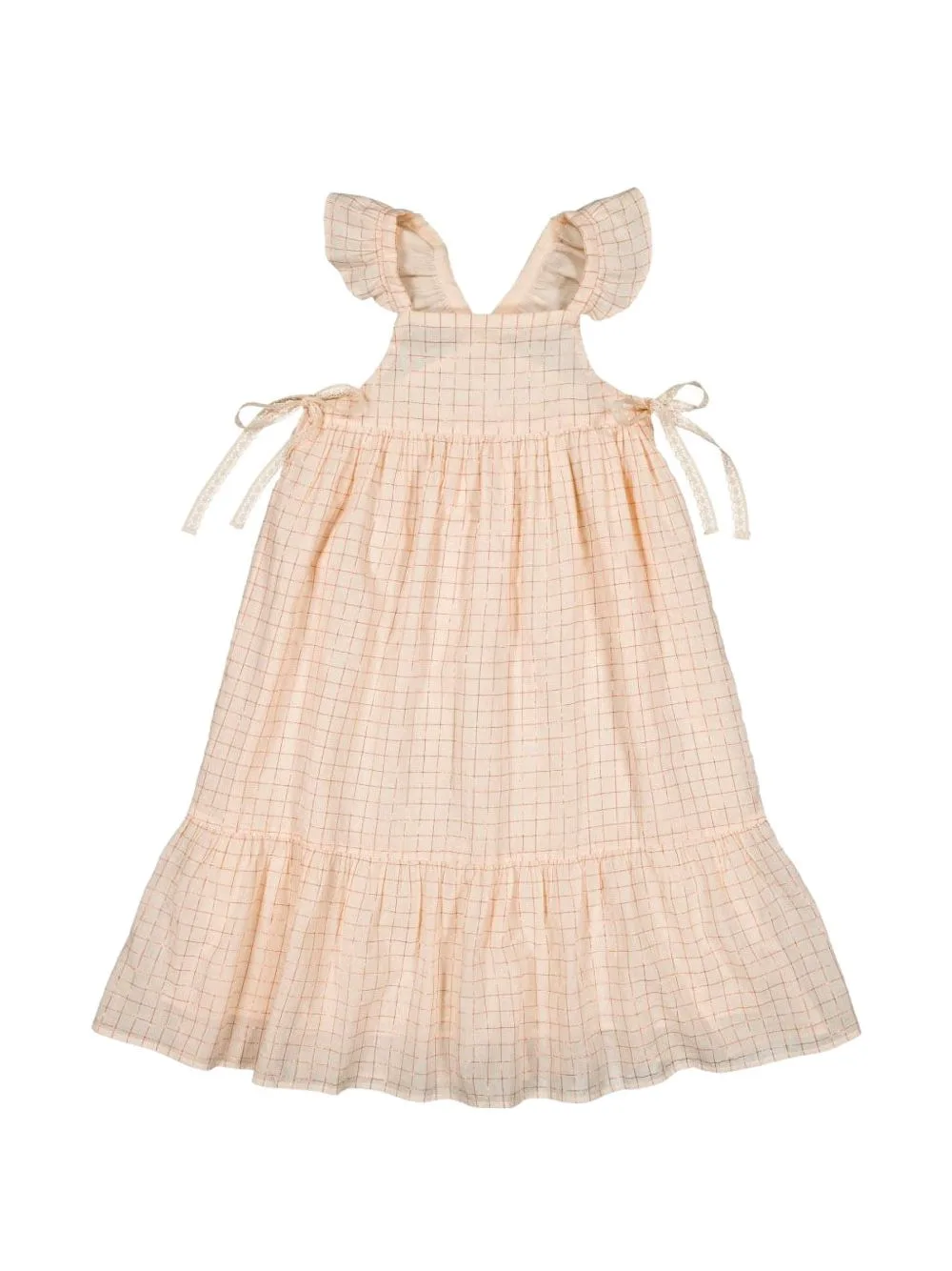 Caitlyn Check Ruffled Dress by Louis Louise