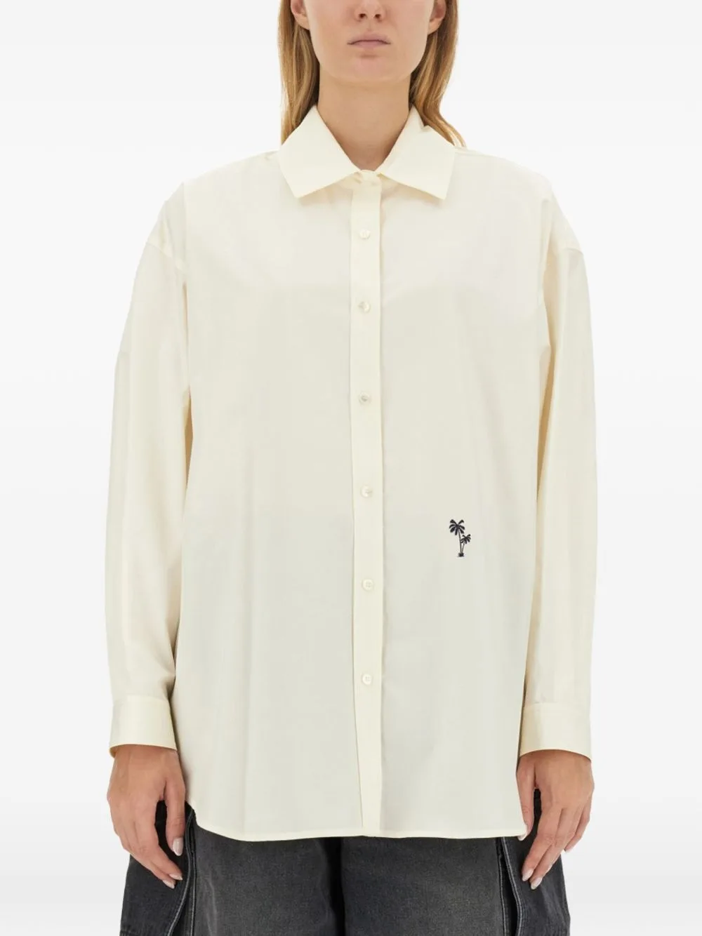 Logo-Embroidered Buttoned Shirt by Palm Angels
