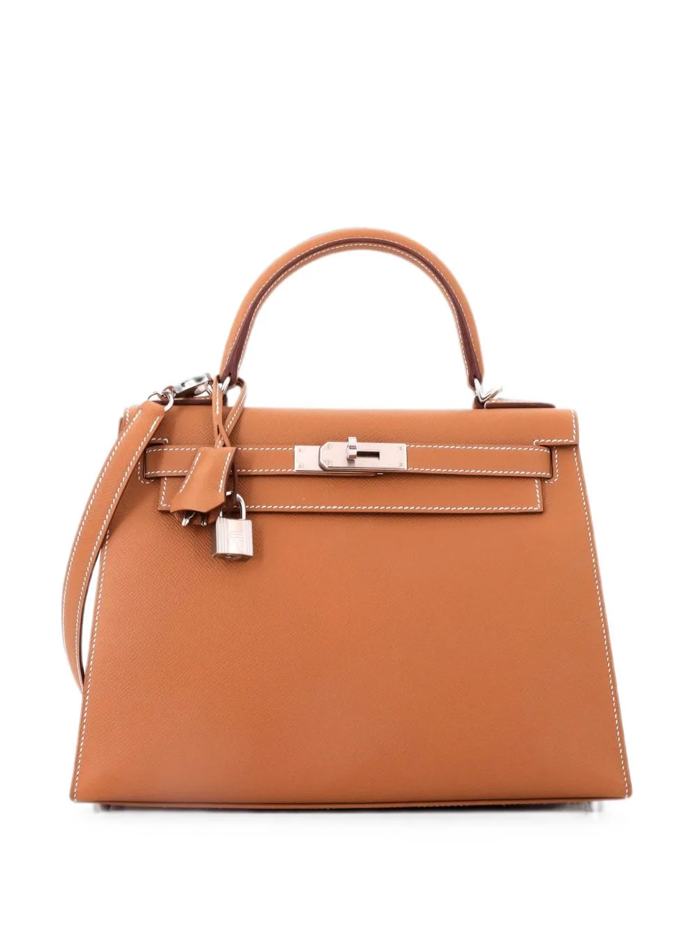 Kelly Handbag Epsom with Palladium Hardware 28 Satchel by Hermès Pre-Owned