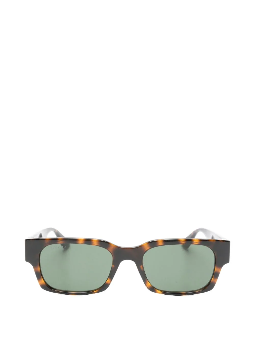 Tortoiseshell-Effect Rectangle-Frame Sunglasses by Gucci Eyewear
