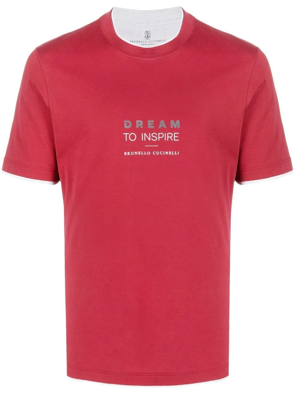 Slogan-Print T-Shirt by Brunello Cucinelli