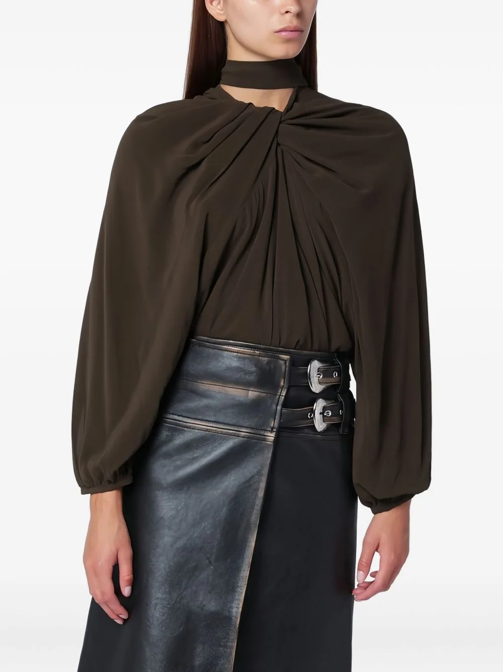 Long Sleeve Twisted Top by Namacheko