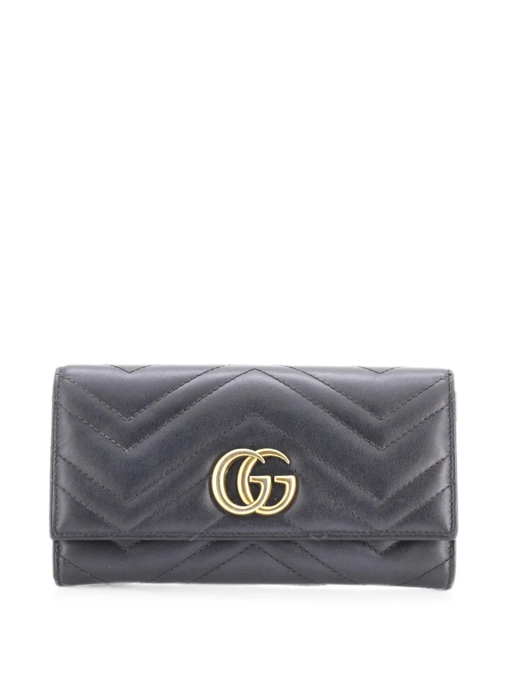 GG Marmont Continental Wallet Matelasse Leather Small Wallets