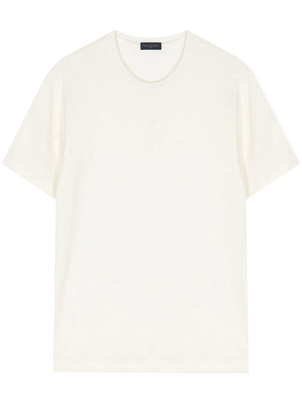 Crew-Neck Linen T-Shirt by Paul & Shark