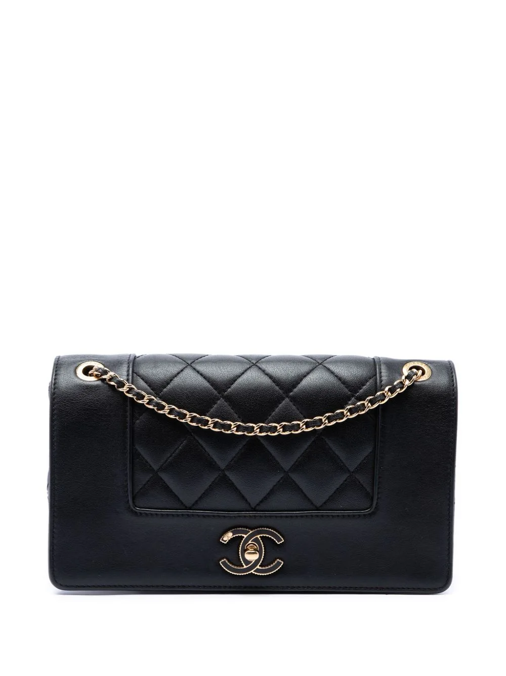 2015-2016 Small Lambskin Mademoiselle Flap Crossbody Bag by CHANEL Pre-Owned