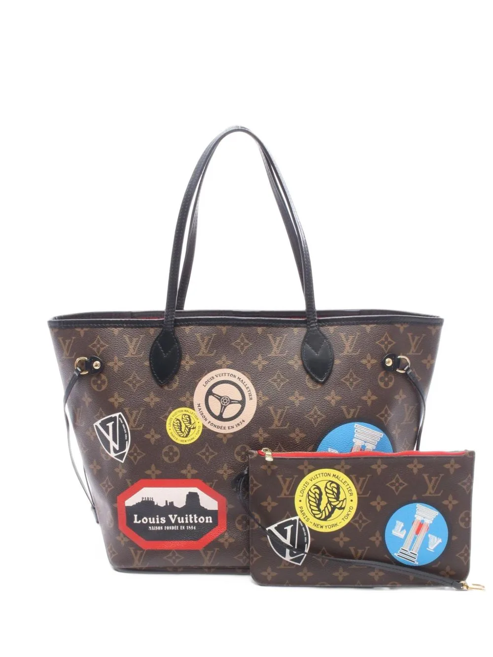 2016 mm Neverfull My LV World Tour Tote Bag by Louis Vuitton Pre-Owned