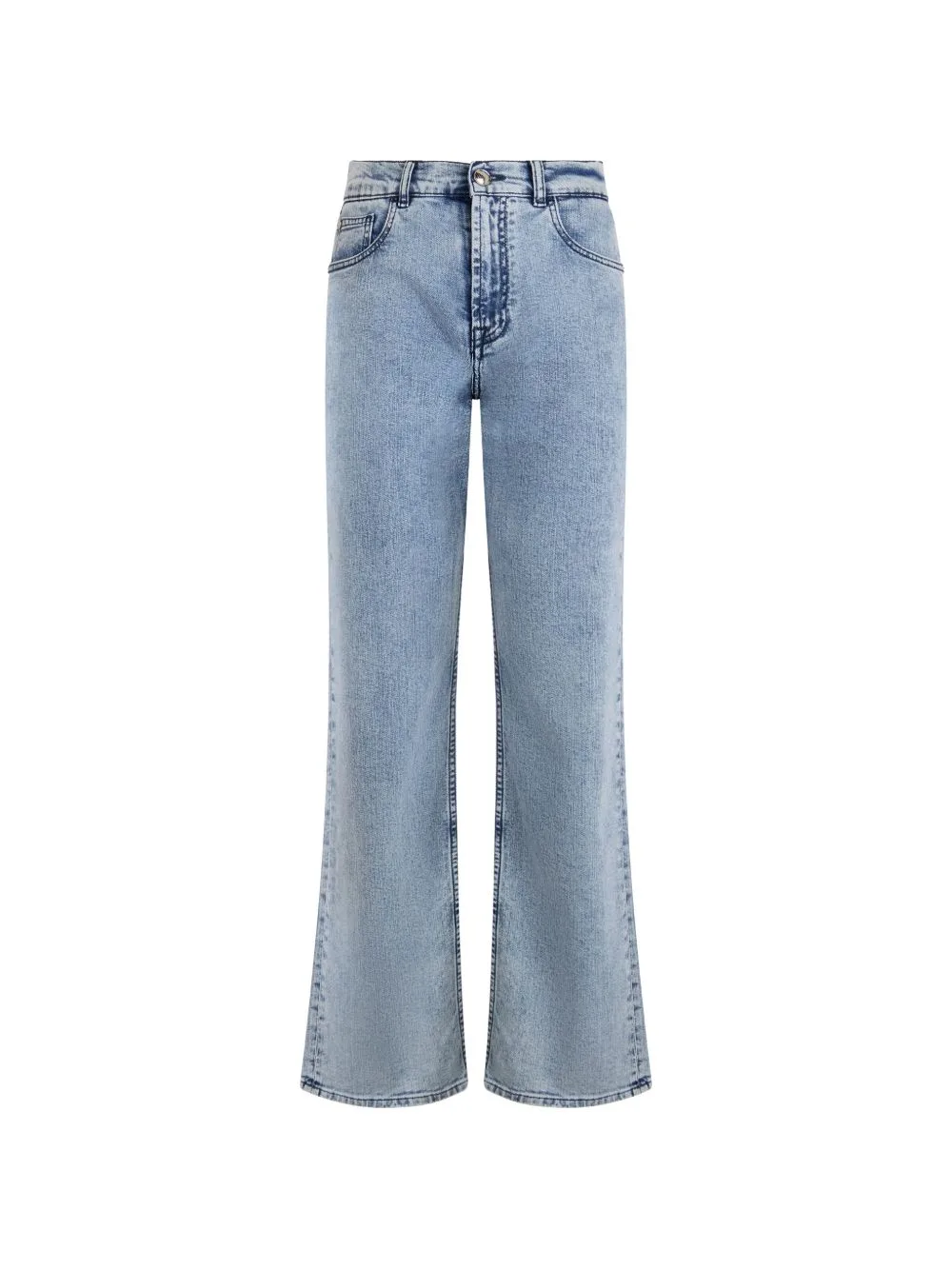 Nur-Dc116 Washed-Effect Bootcut Jeans