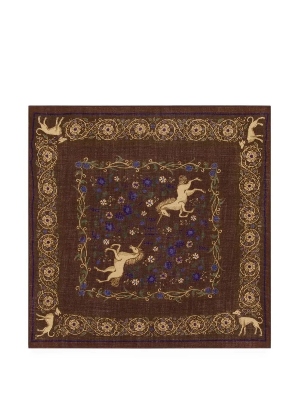 Bandana Unicorn-Print Square Scarf by HARTFORD