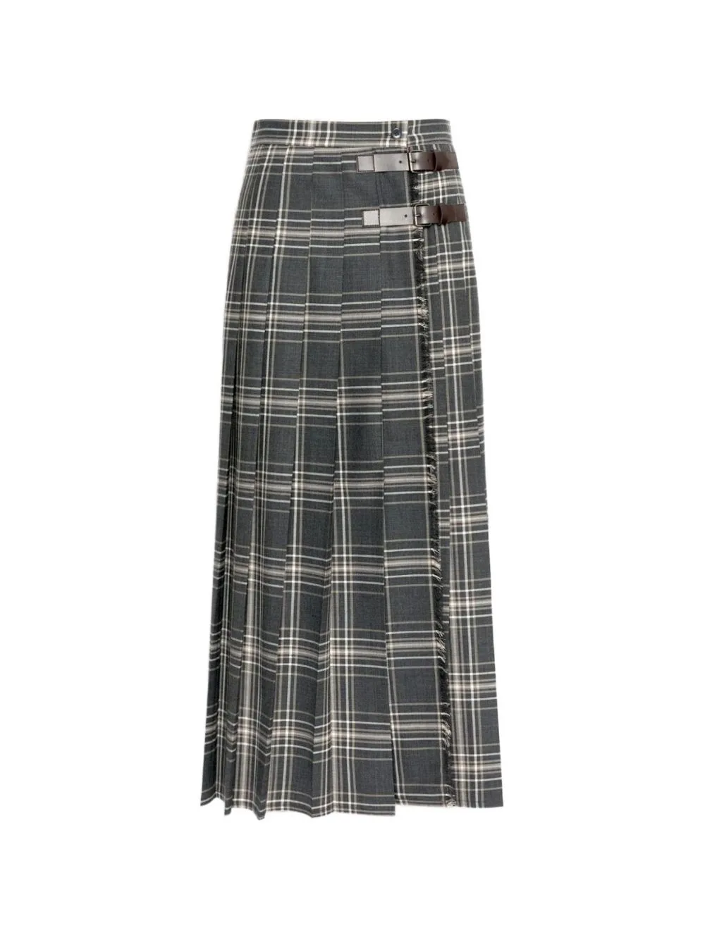 Check Pleated Midi Skirt by Weekend Max Mara