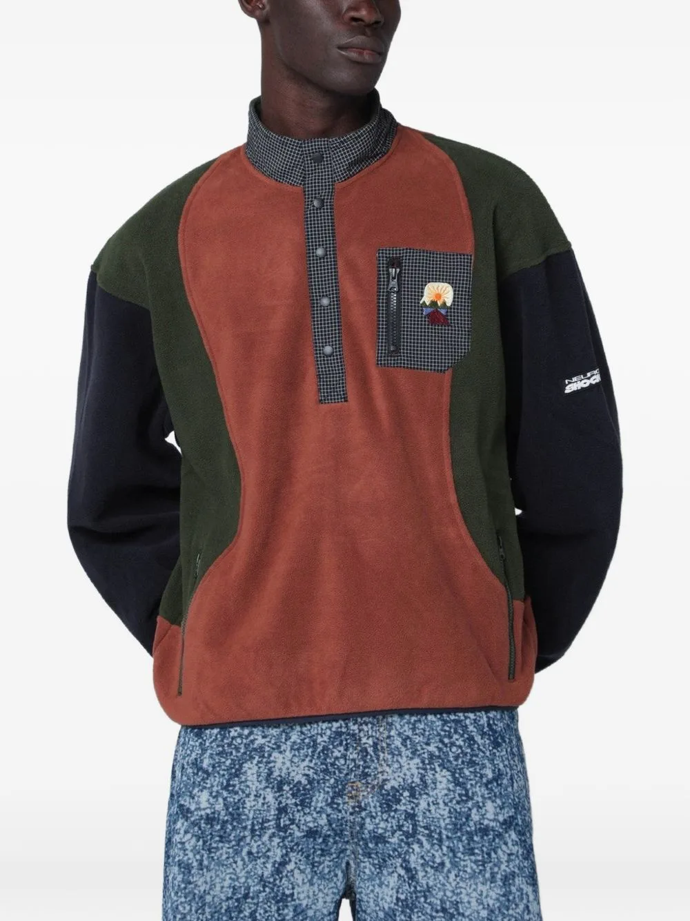 Colour-Block Sweatshirt by Brain Dead