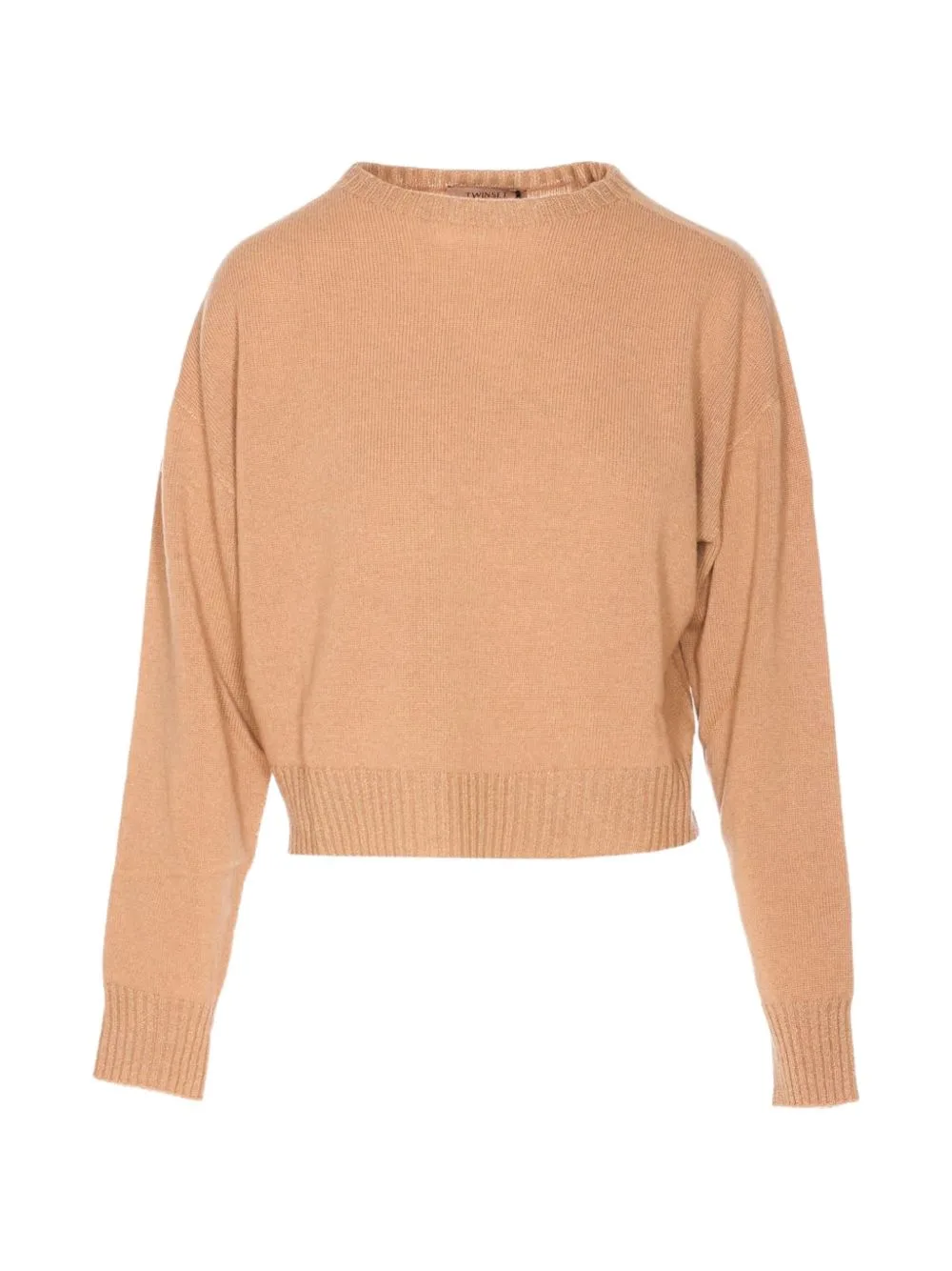 Ribbed-Trim Sweater by TWINSET