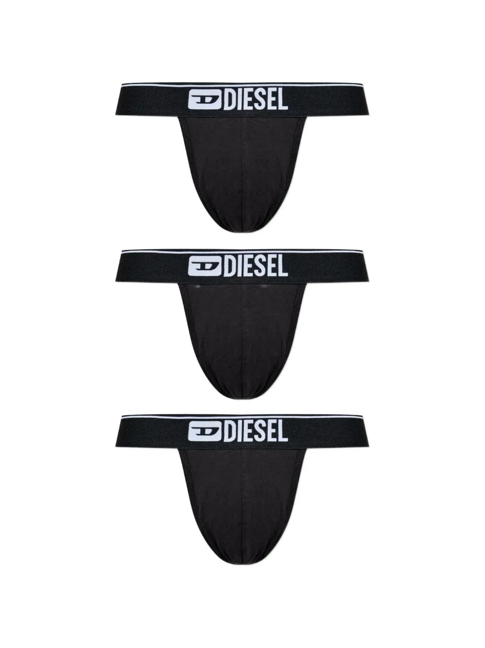 Logo-Waistband Briefs (set of Three) by Diesel