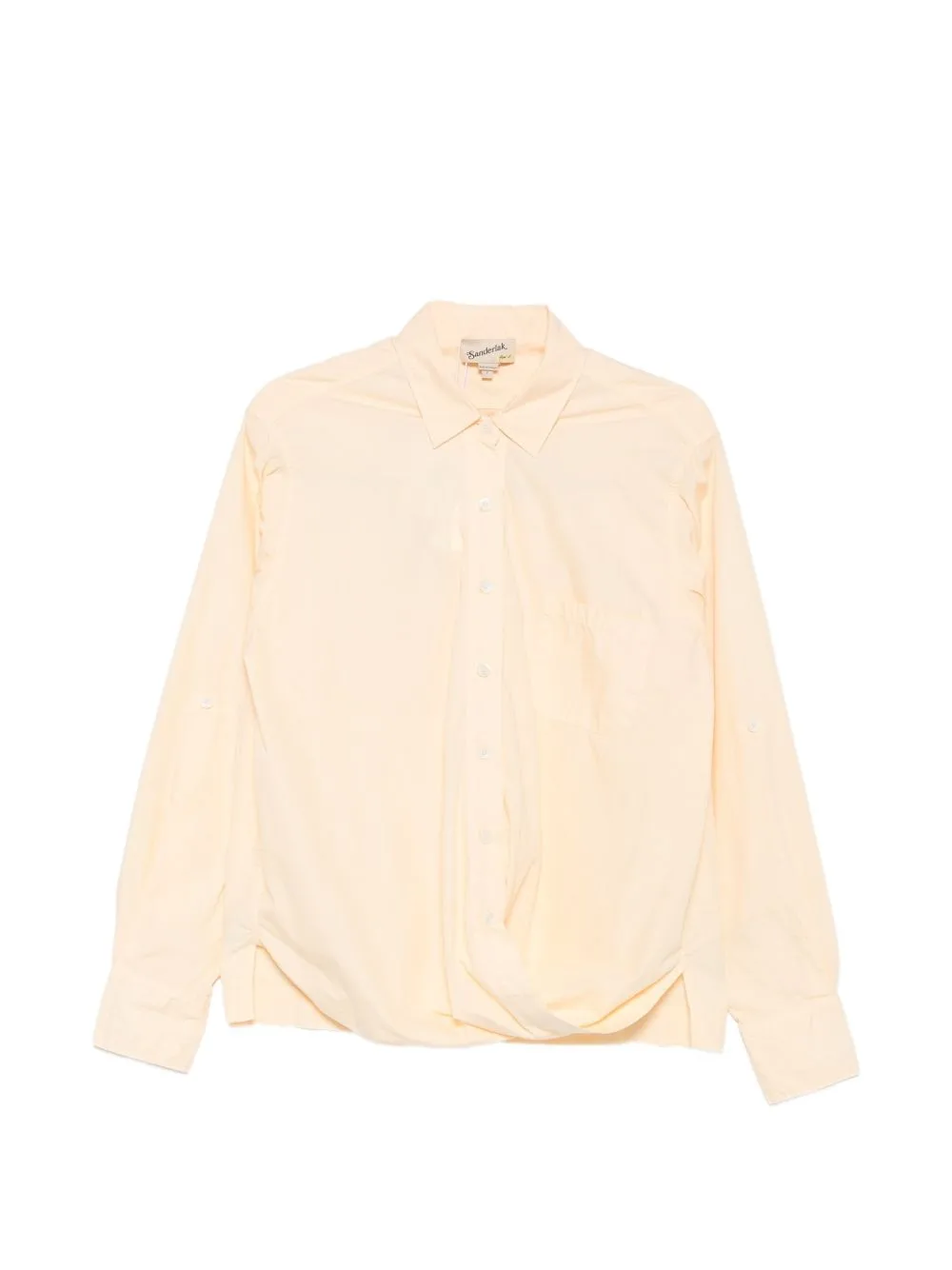 Wrap-Front Long-Sleeve Shirt by Sanderlak