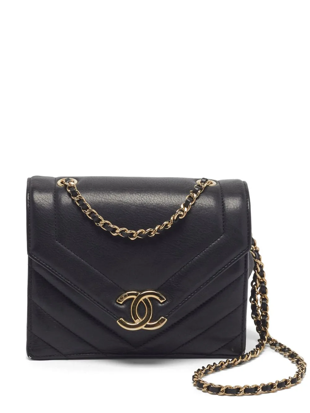 2019 Mini Coco Envelope Chevron Cross Body Bag by CHANEL Pre-Owned