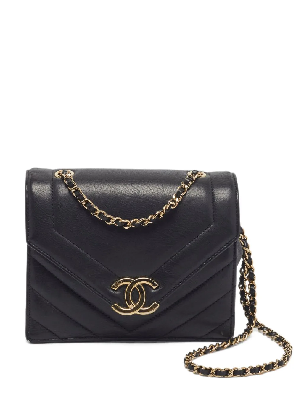 2019 Mini Coco Envelope Chevron Cross Body Bag by CHANEL Pre-Owned