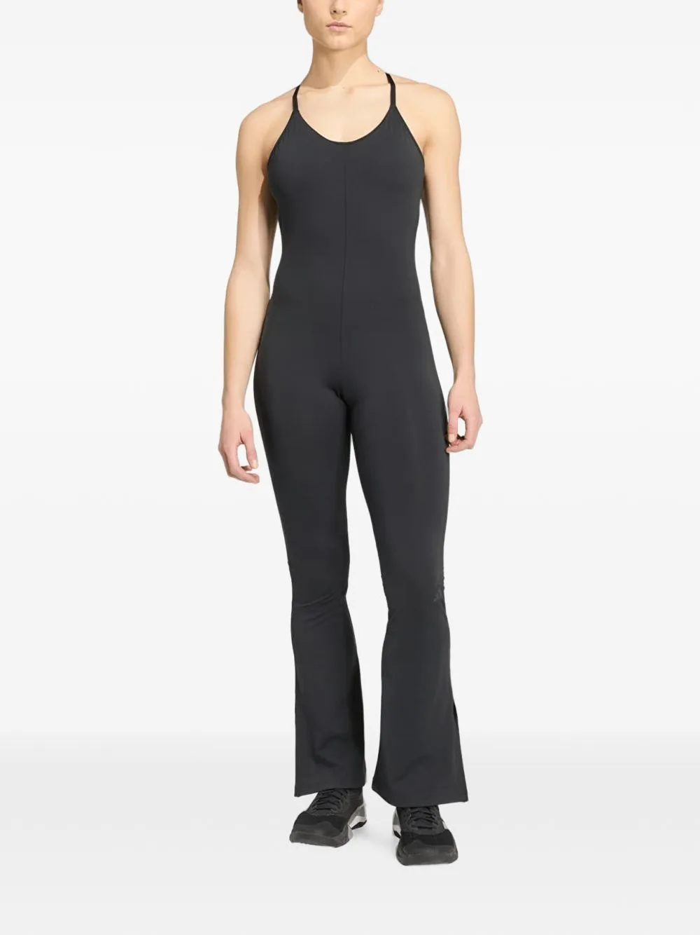 All Me Flare Open-Back Jumpsuit by adidas
