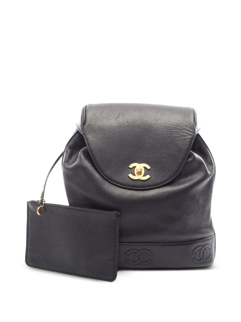 1994-1996 Triple Coco Caviar Backpack by CHANEL Pre-Owned