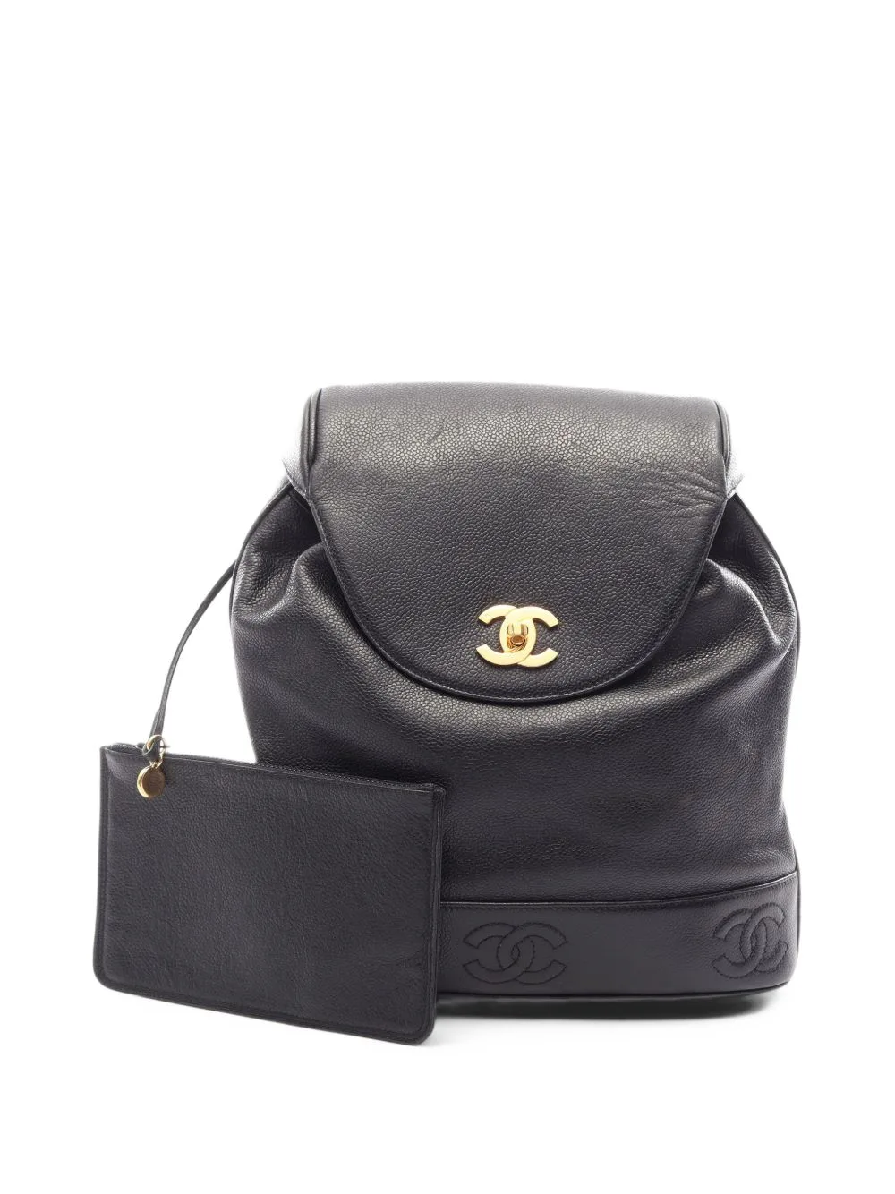 1994-1996 Triple Coco Caviar Backpack by CHANEL Pre-Owned