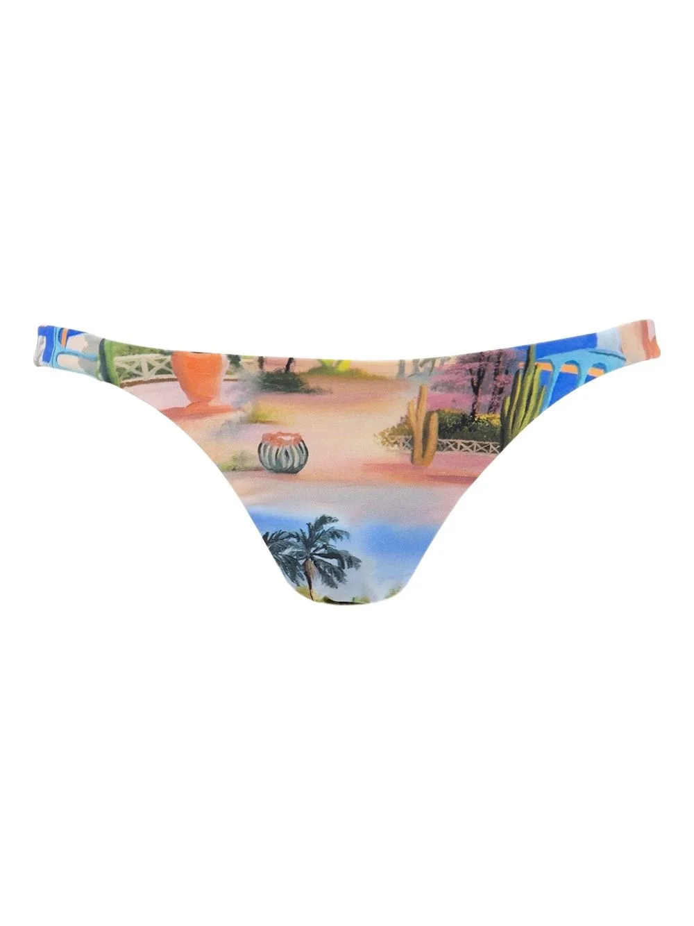 Printed Bikini Bottom by Les Benjamins
