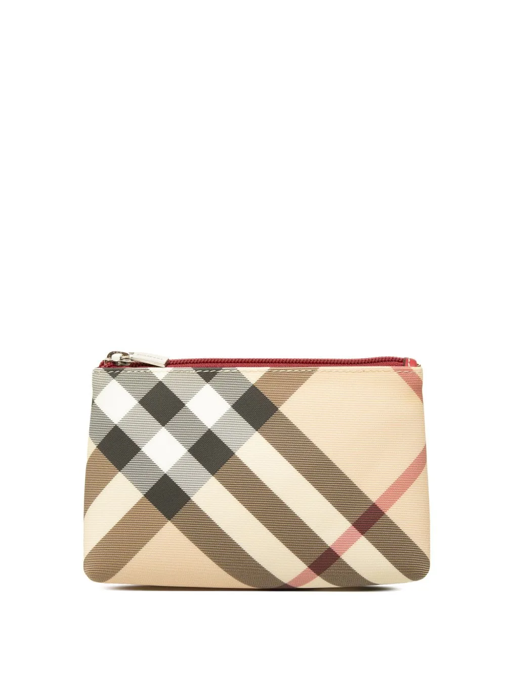 2000-2017 Nova Check Canvas Pouch by Burberry Pre-Owned