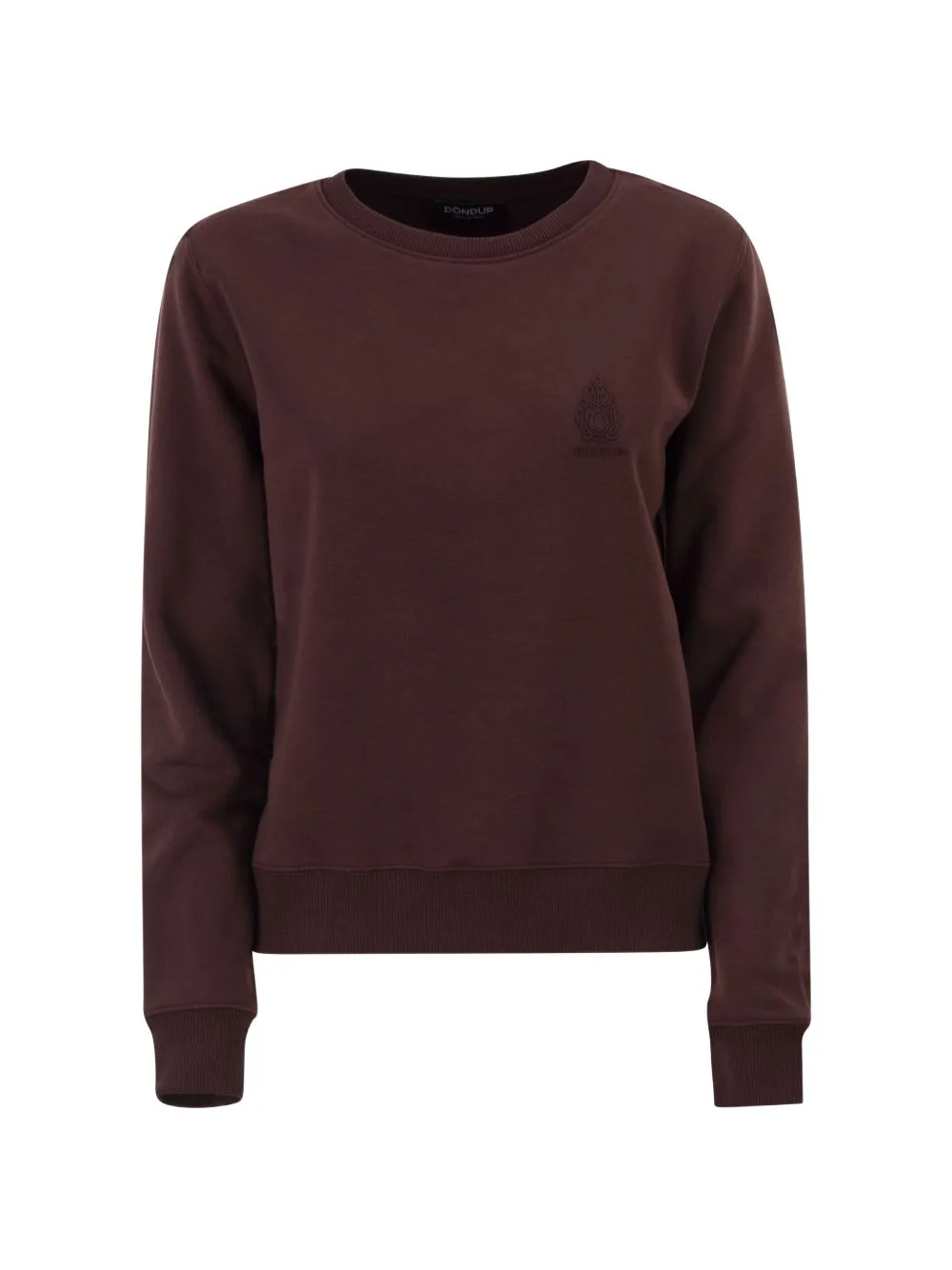 Logo-Embroidered Crew-Neck Sweatshirt by DONDUP