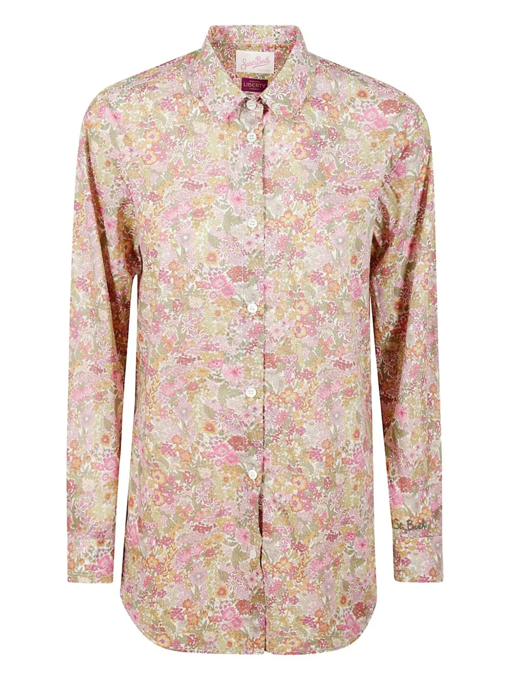 Brigitte Floral French-Collar Shirt by MC2 Saint Barth