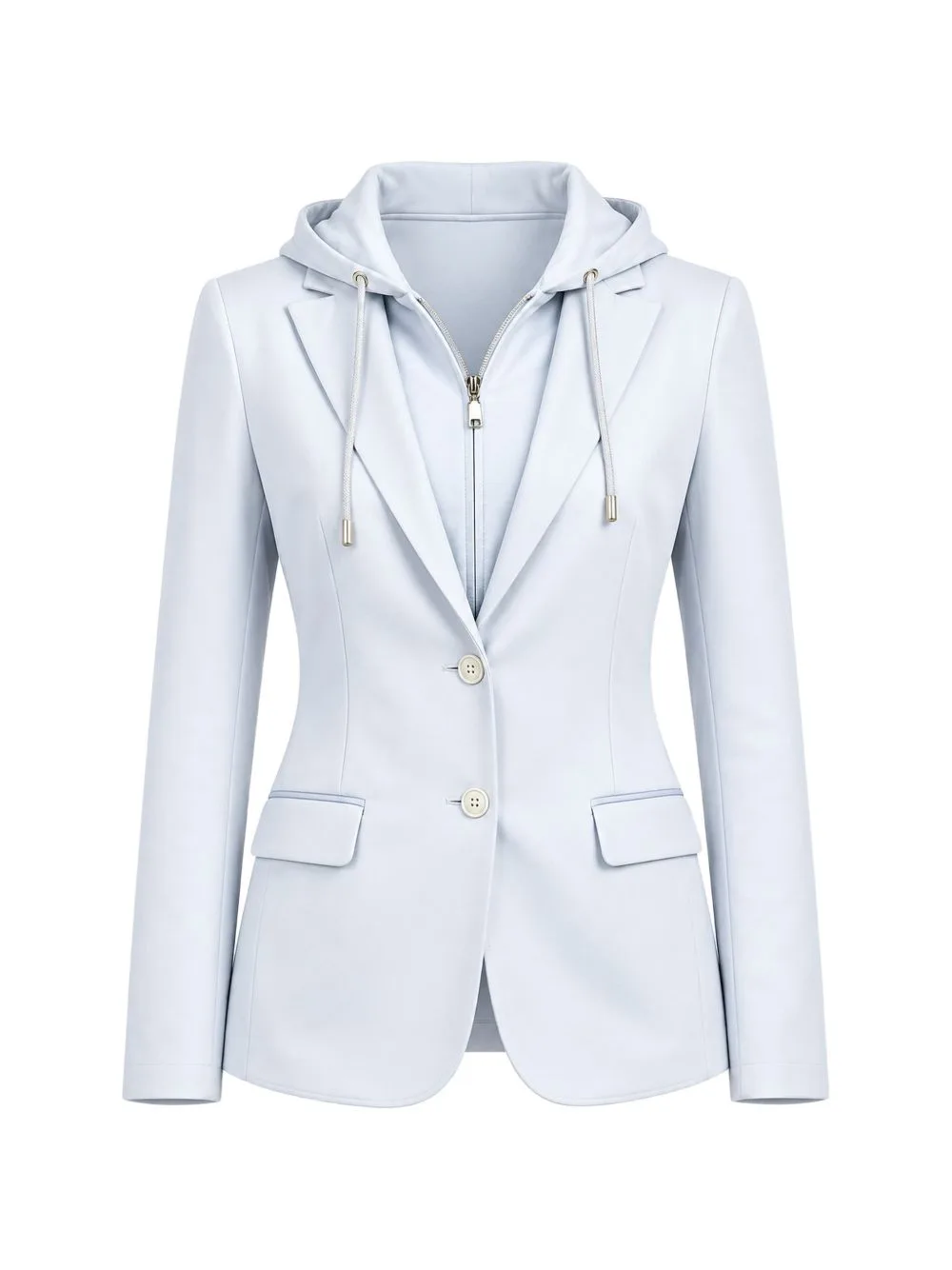 Hooded Layered Blazer by Eleventy