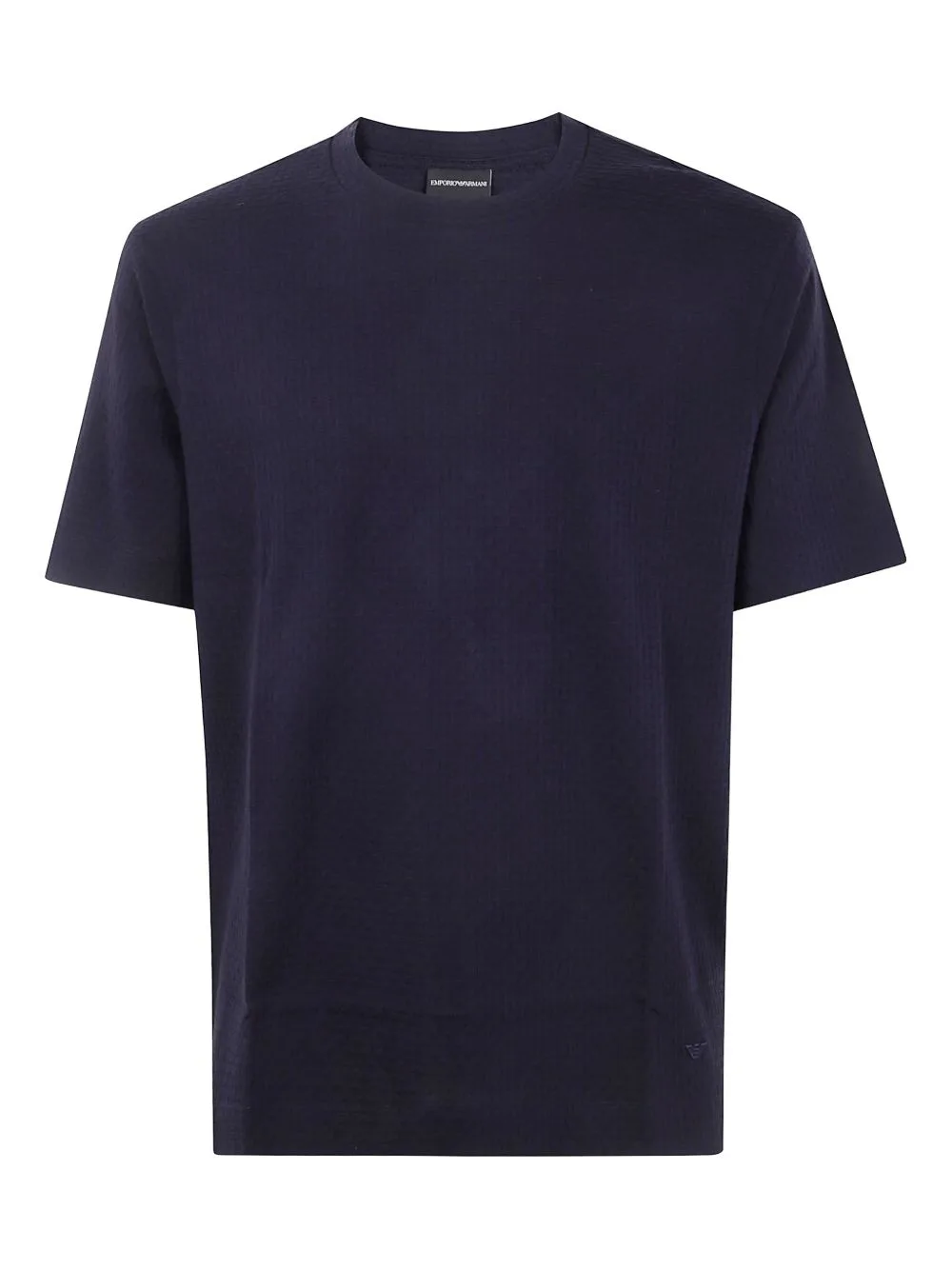 Textured Cotton T-Shirt by Emporio Armani