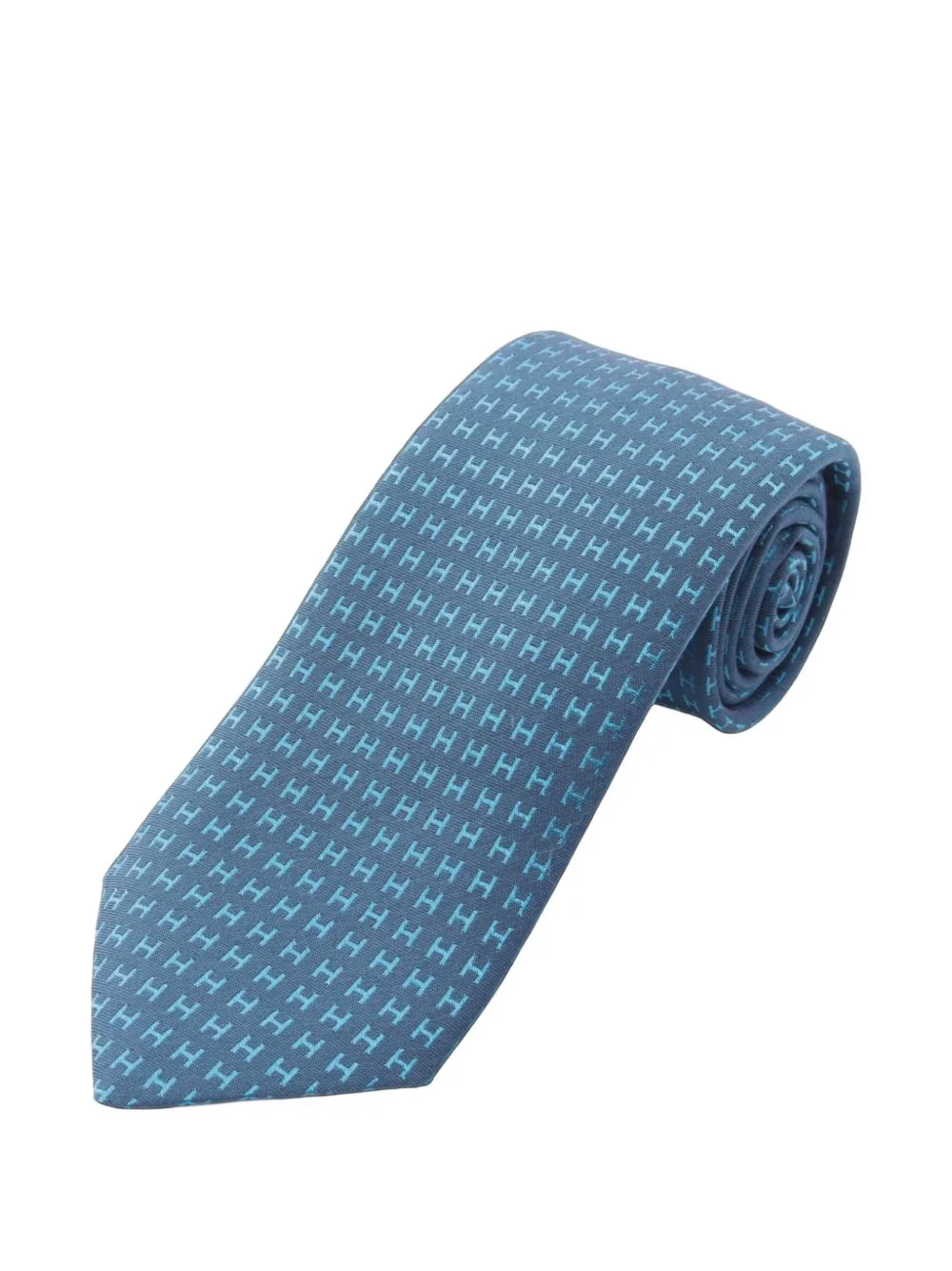 H Pattern Tie by Hermès Pre-Owned