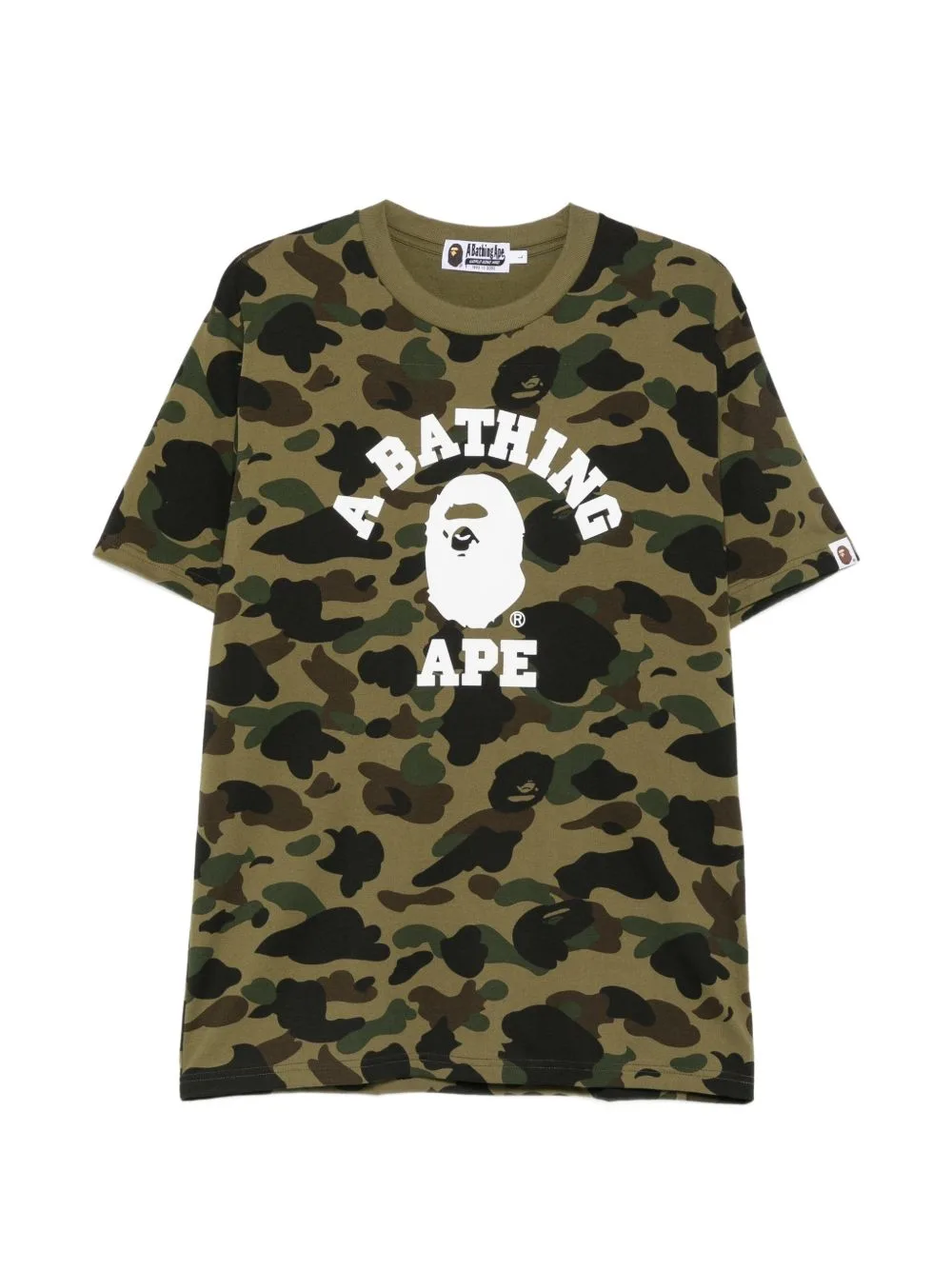 Camouflage-Print Logo-Print T-Shirt by A BATHING APE®