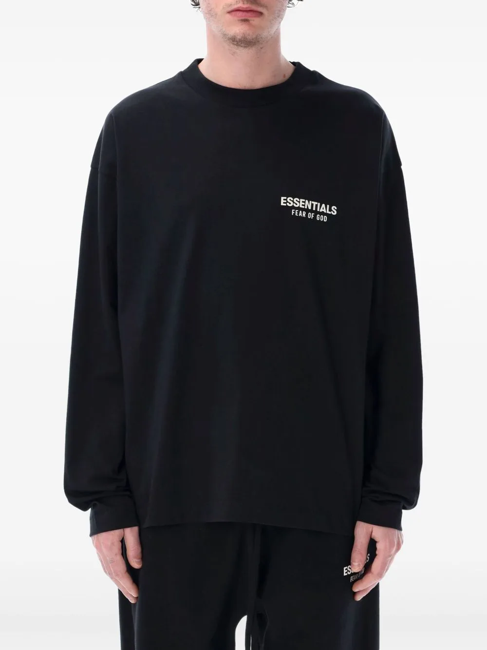 Essentials Logo-Print Long-Sleeve T-Shirt by FEAR OF GOD ESSENTIALS