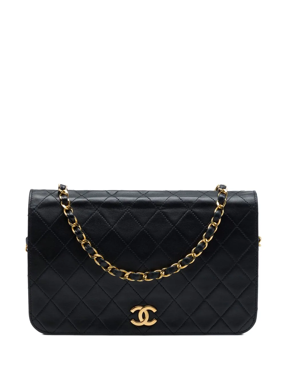 1984-1986 CC Quilted Lambskin Full Single Flap Shoulder Bag
