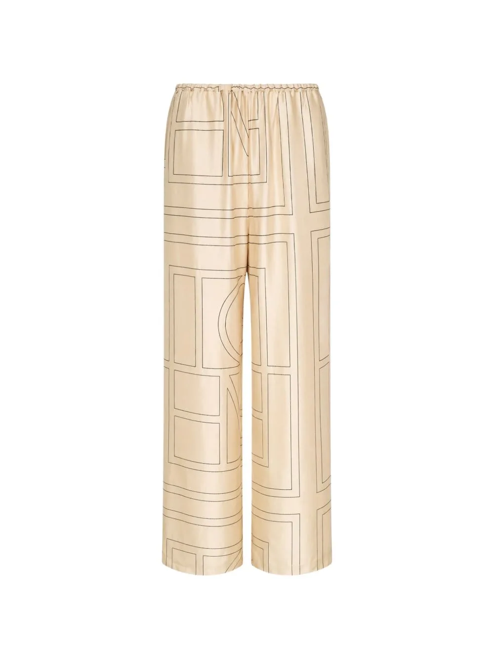 Monogram-Print Pyjama Trousers by TOTEME