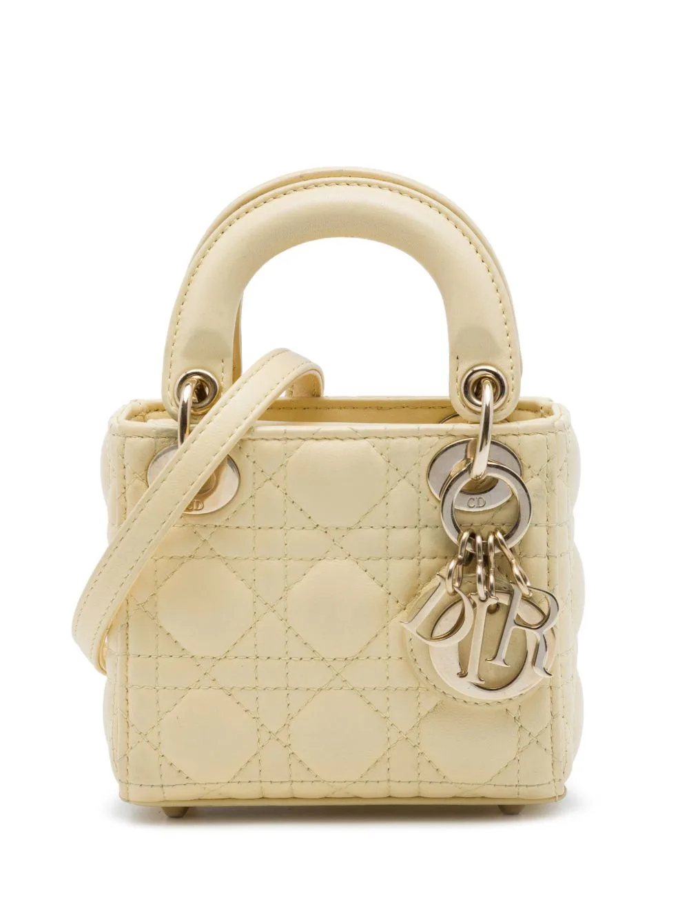 2021 Micro Lambskin Cannage Lady Dior Satchel