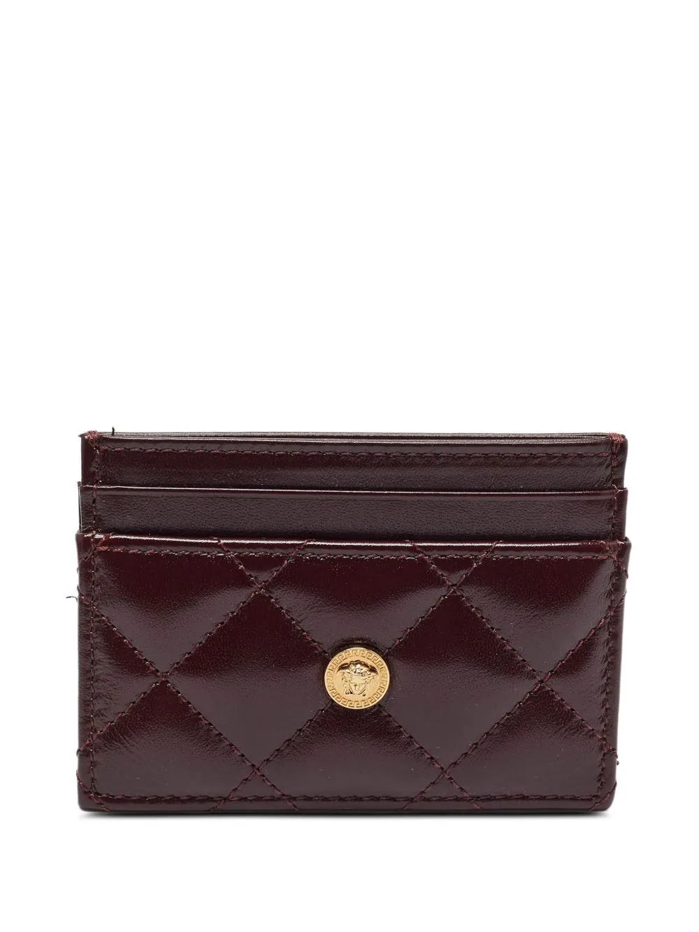 La Medusa Quilted Card Holder by Versace Pre-Owned