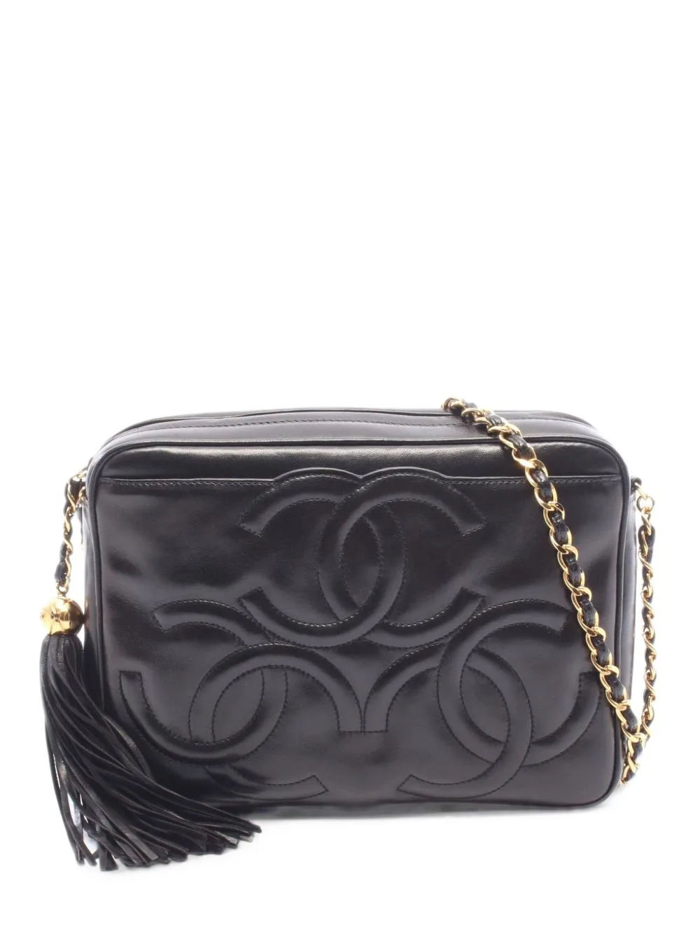 1994-1996 Triple Coco Mark Tassel Cross Body Bag by CHANEL Pre-Owned