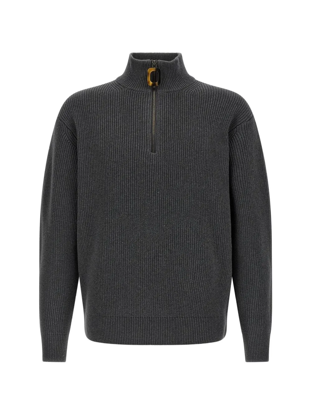 Half-Zip Rib-Knit Sweater by JW Anderson
