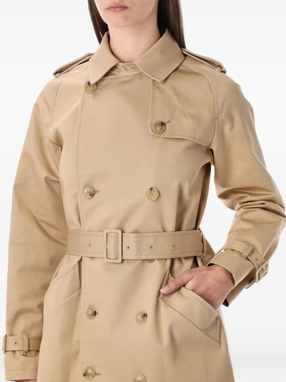 Double-Breasted Belted Trench Coat by A.P.C.