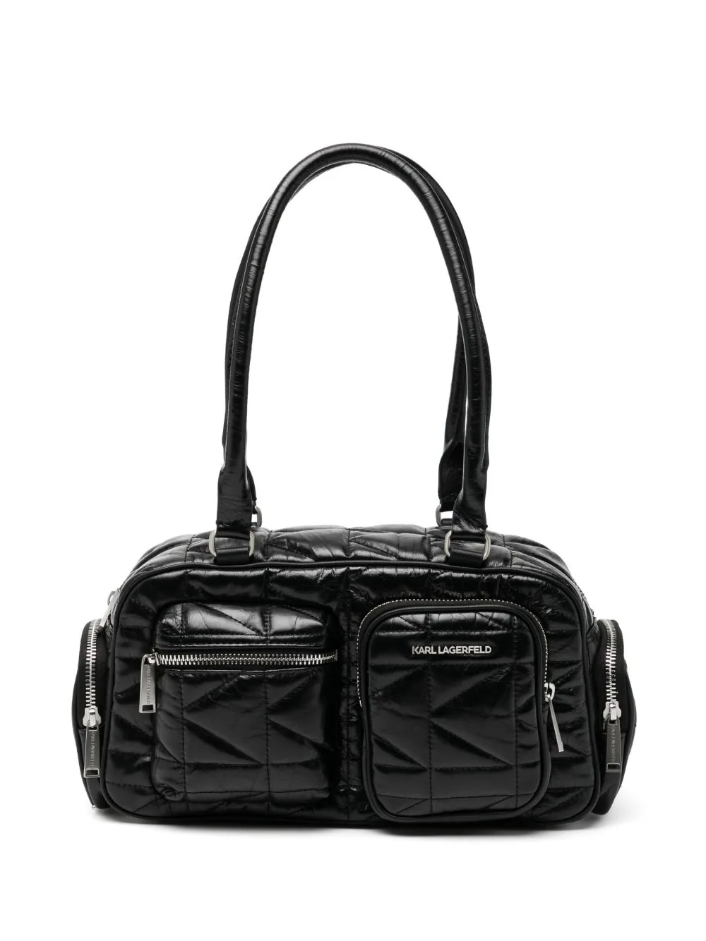 Kkuilt Pockets MD Bowling Bag by Karl Lagerfeld