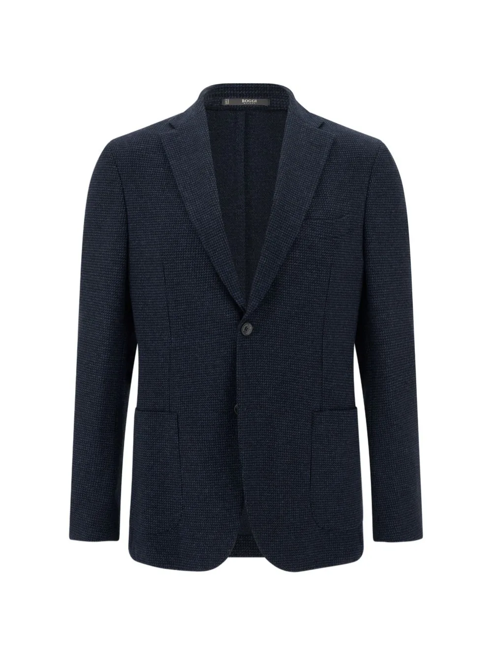 Blazer Micro-Patterned Cotton-Blend B Jersey by Boggi Milano