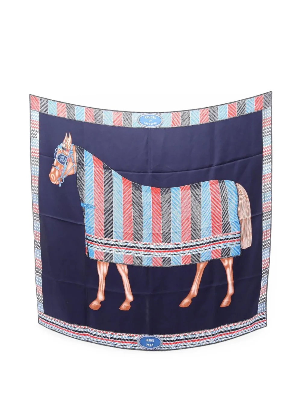 2010s Favori Du Faubourg Scarf by Hermès Pre-Owned