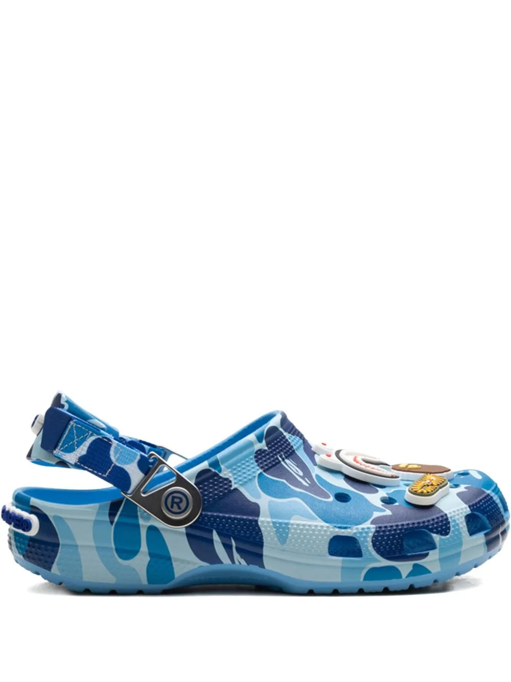 Crocs x a Bathing Ape Clog Blue Camo Sneakers by Crocs