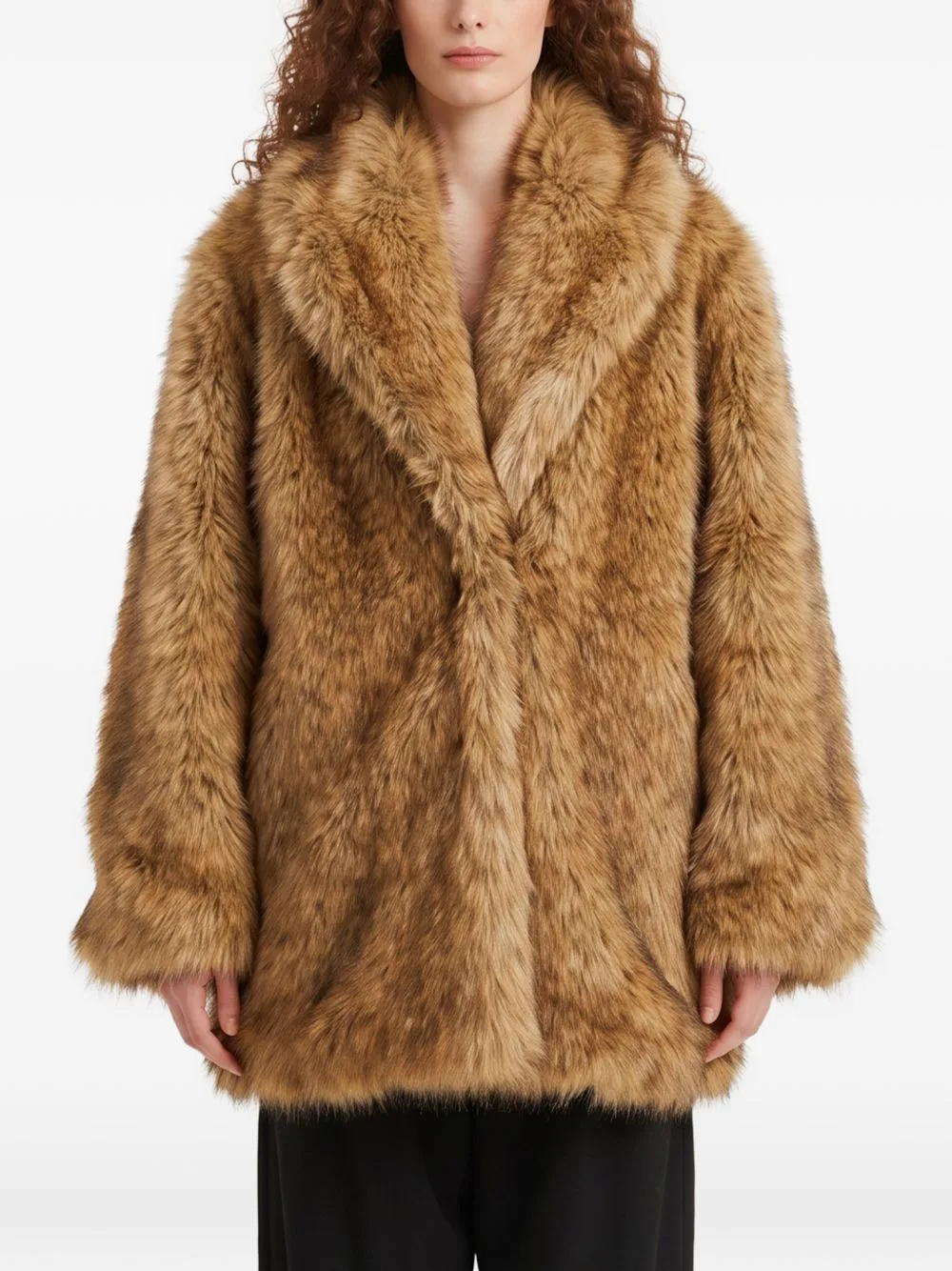 Belle Faux-Fur Short Coat by The Frankie Shop