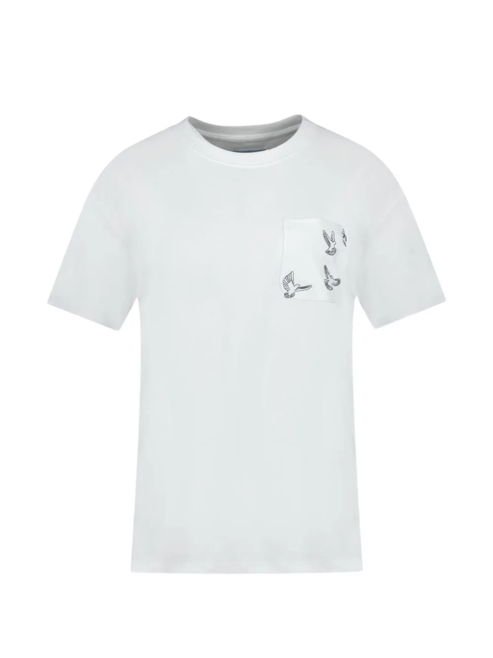Dove-Print Pocket T-Shirt by 3PARADIS